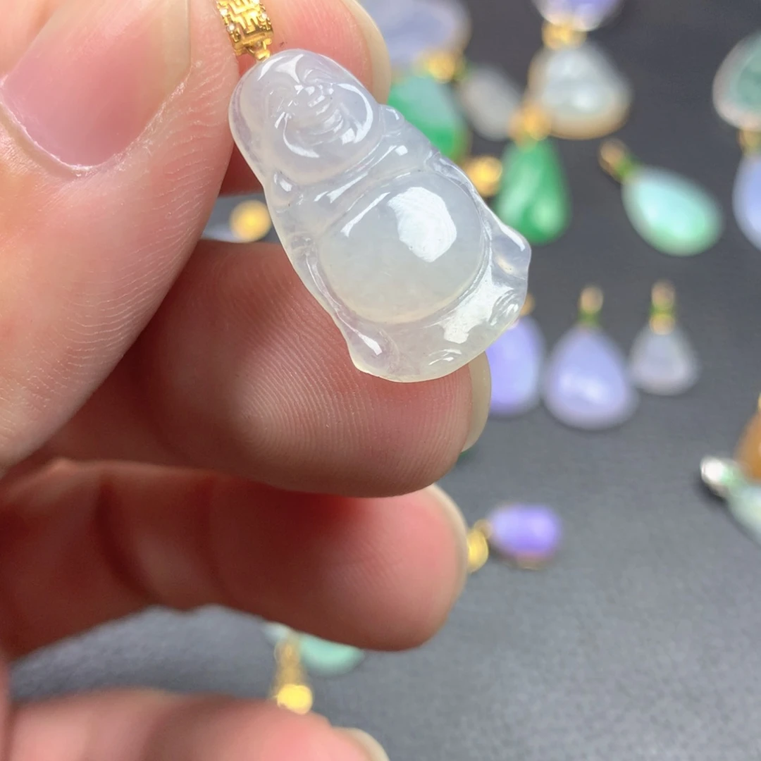 【闪购商品】颈饰18K金镶嵌翡翠翡翠