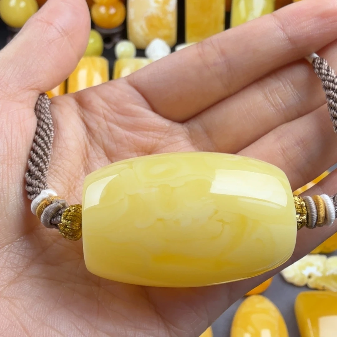 琥珀未镶嵌颈饰纯天然琥珀蜜蜡无优化