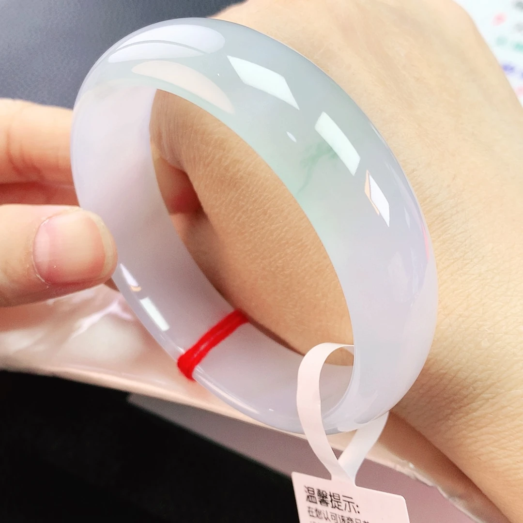 未镶嵌手镯翡翠59冰透轮胎