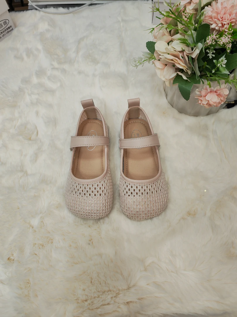 2025新款网面公主鞋公主网面凉鞋软底软面网面公主鞋