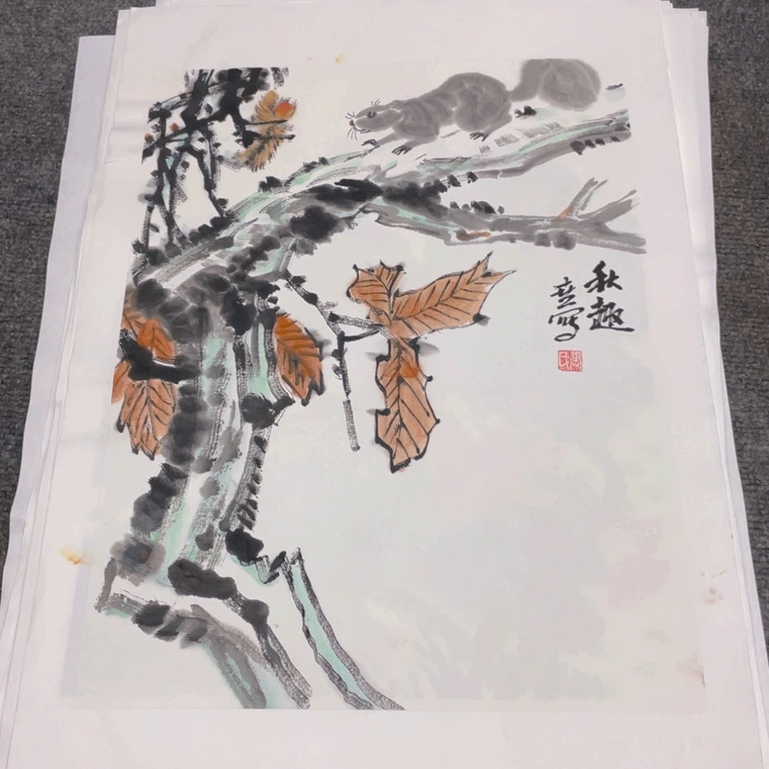 国画1.4平尺纯手绘国画作品