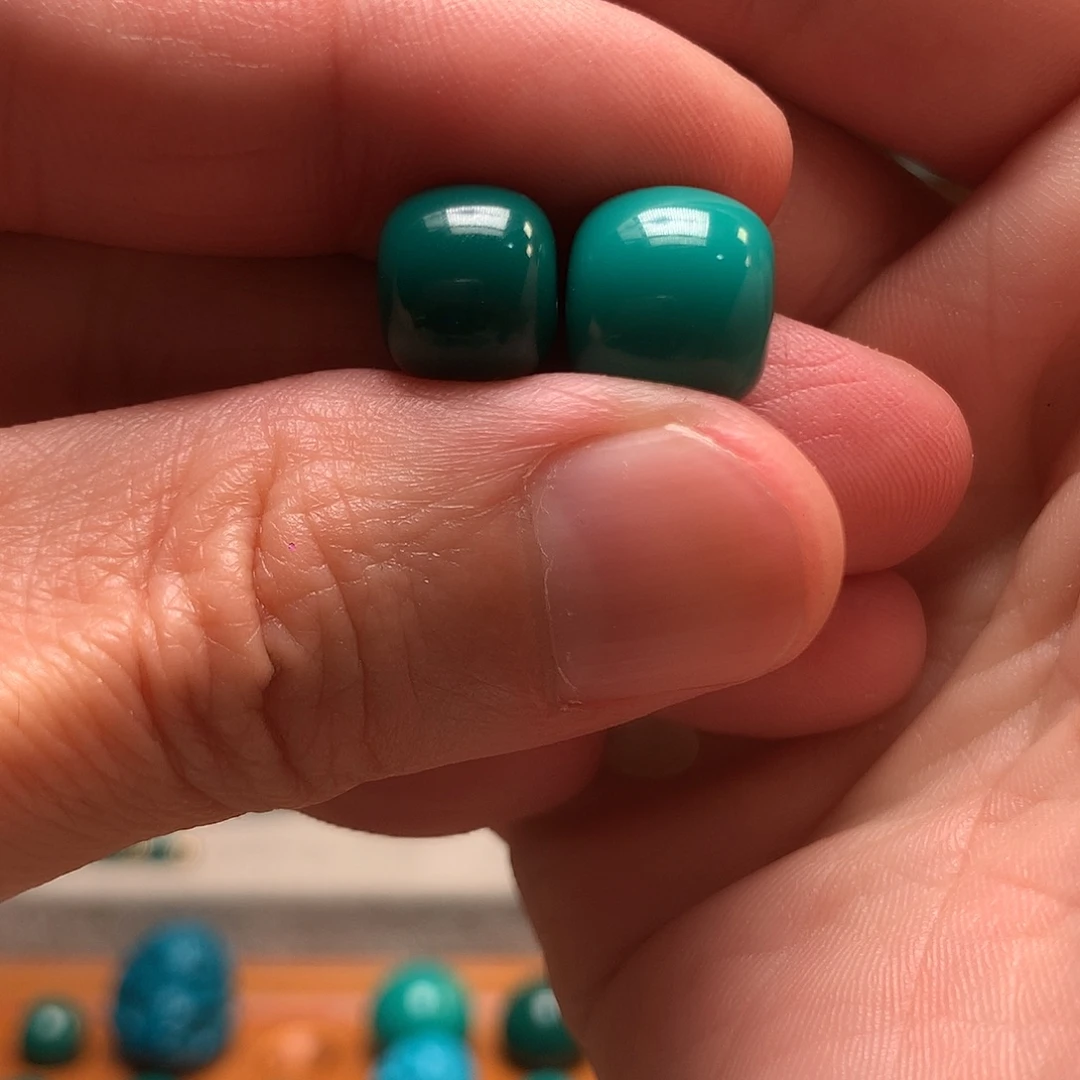 西***灬颈饰琉璃地狱10蓝绿色11.8mm