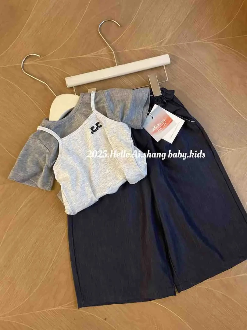 AC546~AS·25夏~吊带上衣两件套25177