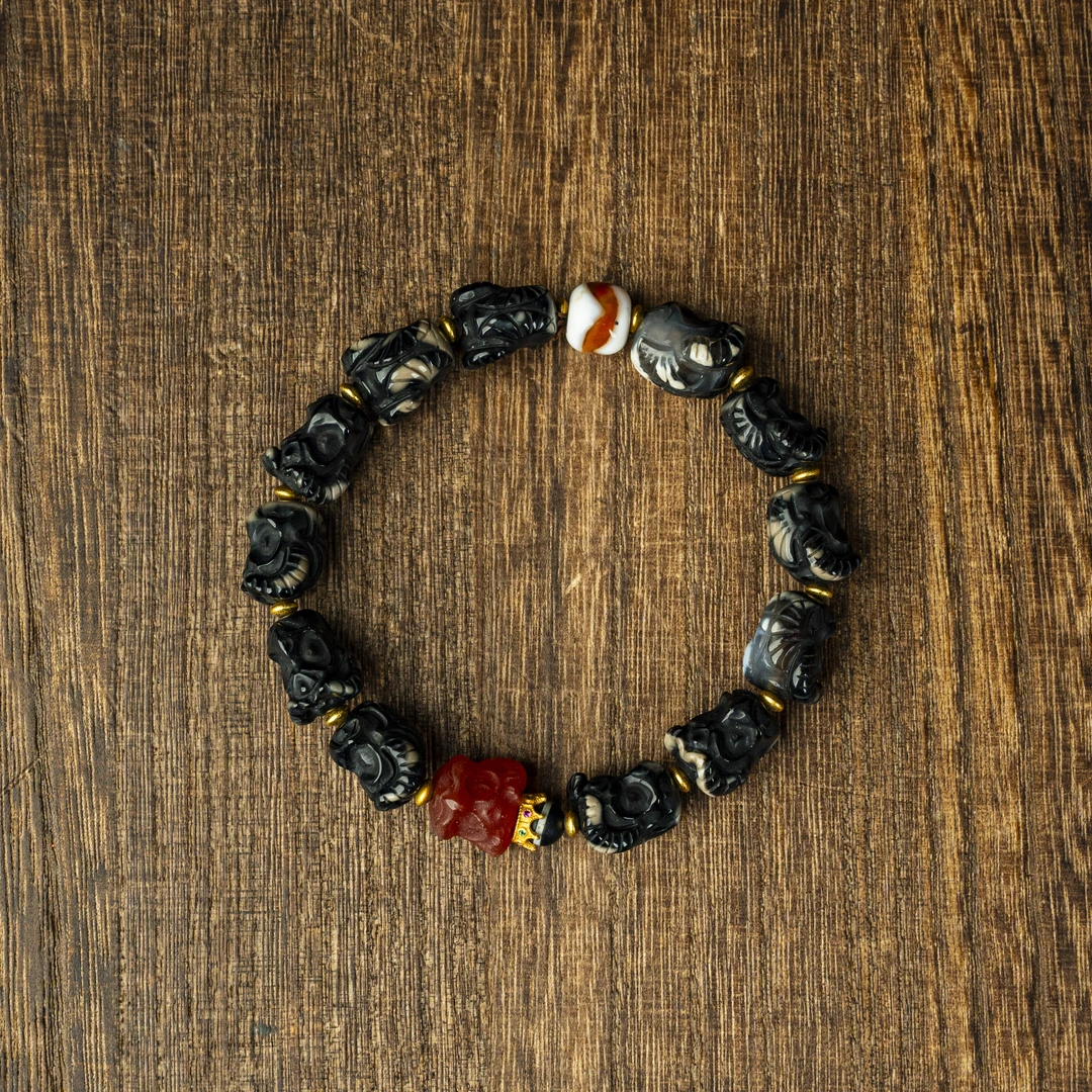 非金属皮质手链 【静文】瑙瑙手链/条TZ-2313