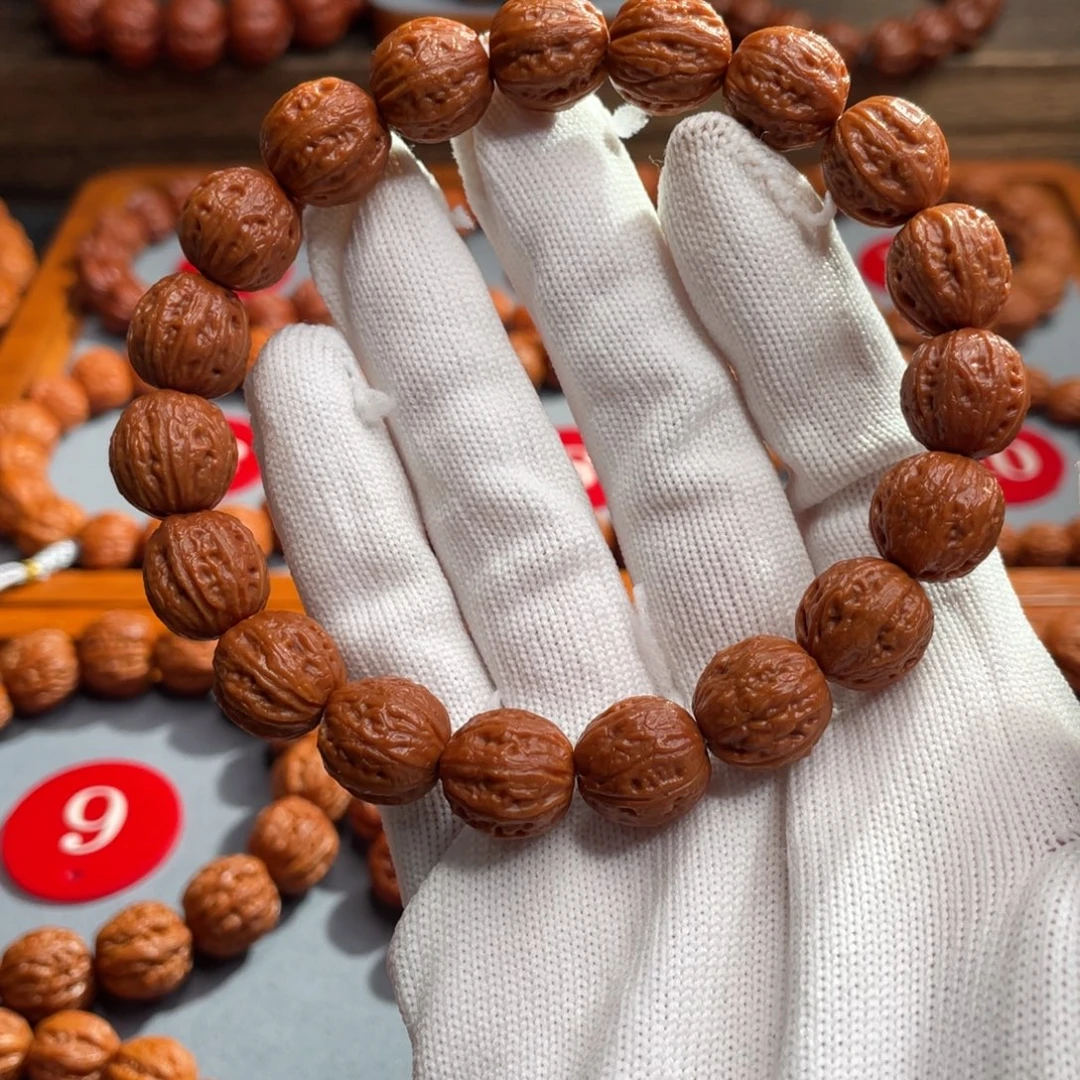 手串文玩核桃1.3+龙珠