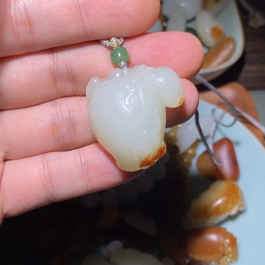 吊坠(不含链)未镶嵌和田玉（子料）
