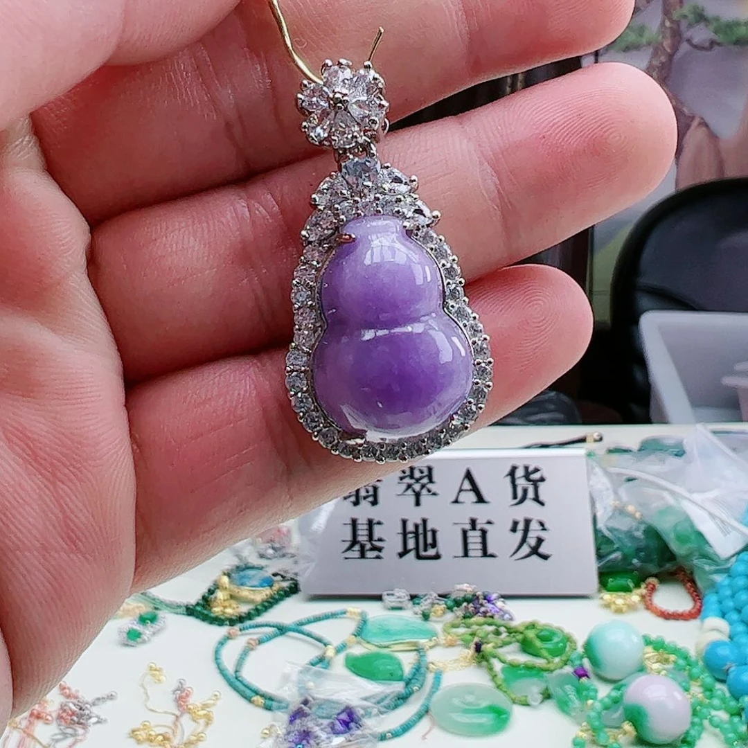 翡翠吊坠(赠链)银S925镶嵌