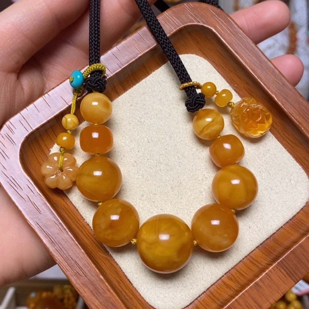 【闪购商品】蜜蜡颈饰未镶嵌项链