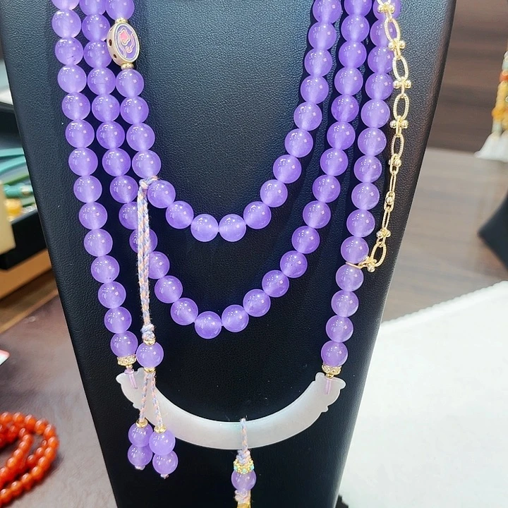 玛瑙/玉髓颈饰未镶嵌斜挎