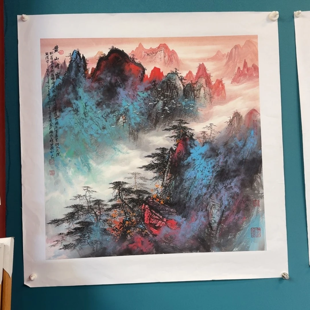 国画资春成老师四尺斗方68*68