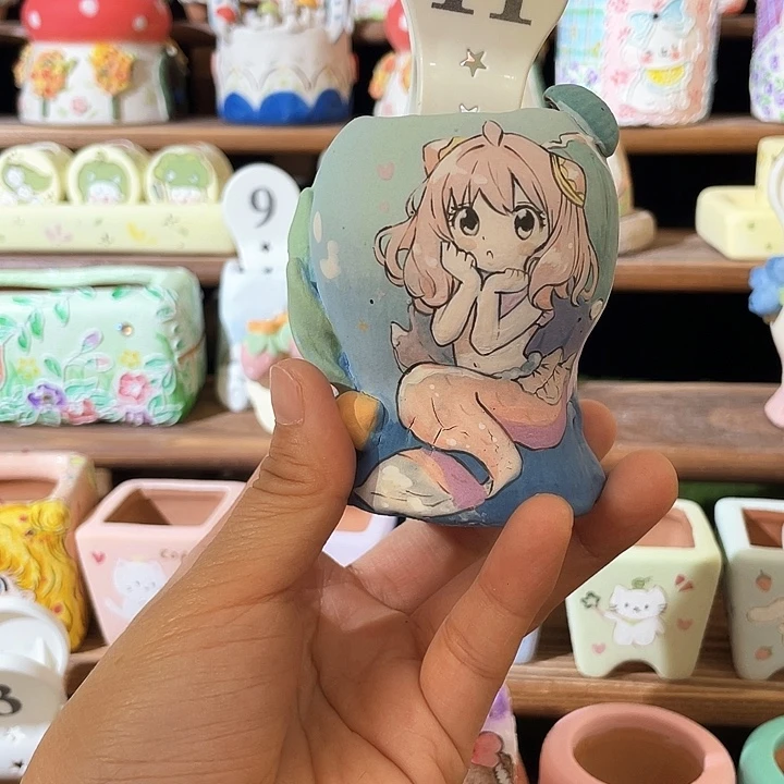 11…..手工手绘花盆