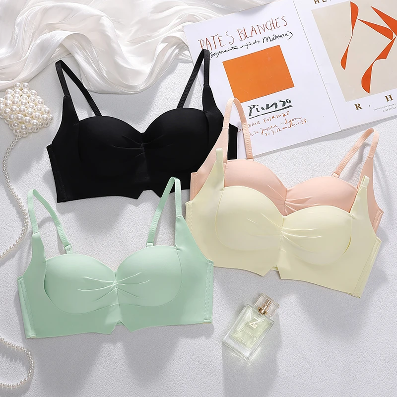 【两件装】小胸聚拢感内衣女上托防下垂收副乳薄款运动调整型