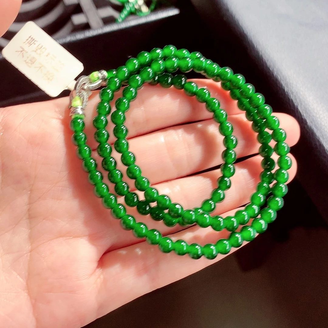 翡翠未镶嵌毛衣链