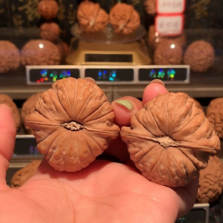 文玩核桃把件南瓜47尺