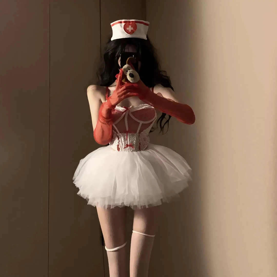 圣诞蓬蓬裙可拆卸裙子连体衣cos服纯欲性感辣妹连衣裙舞台公主