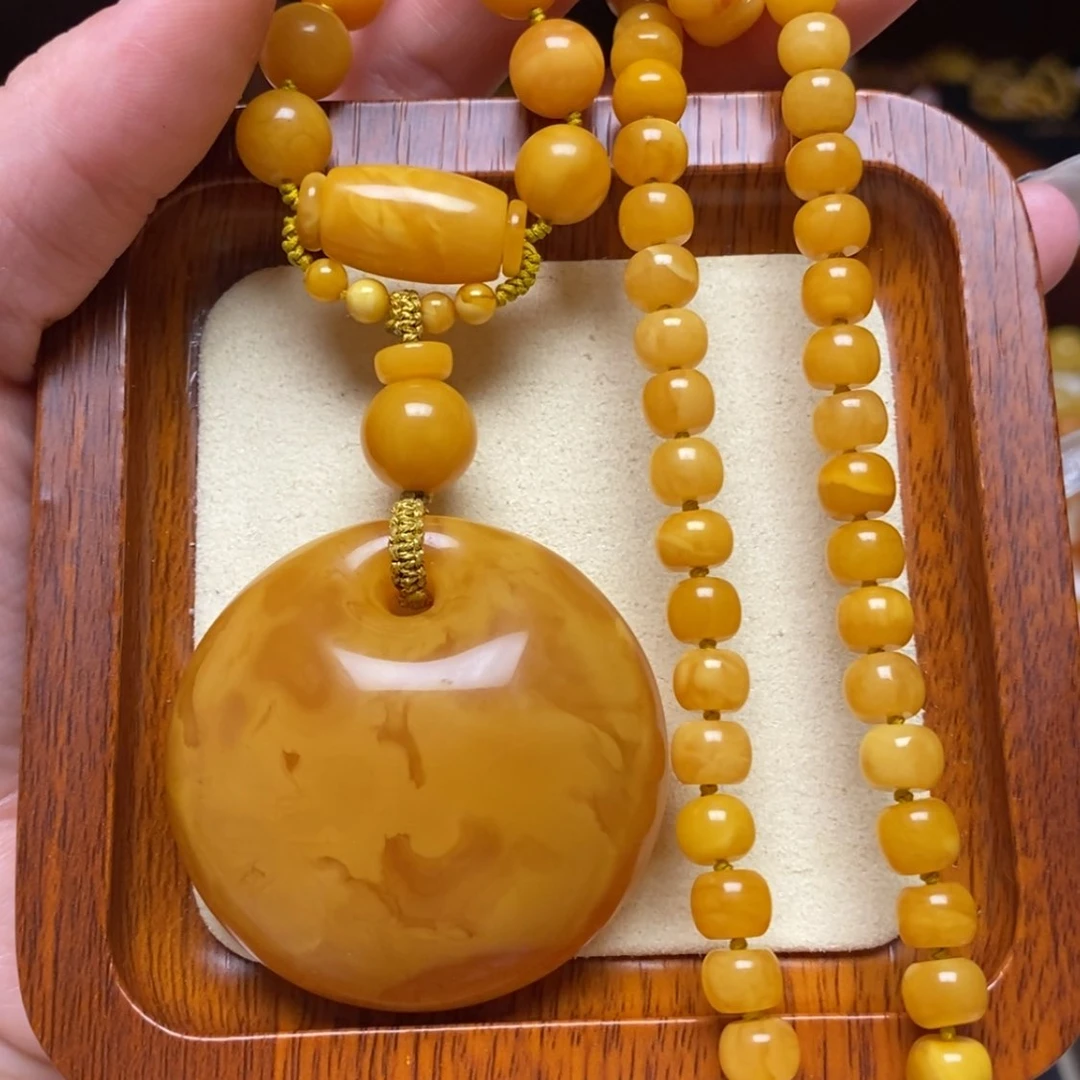 【闪购商品】蜜蜡颈饰未镶嵌项链