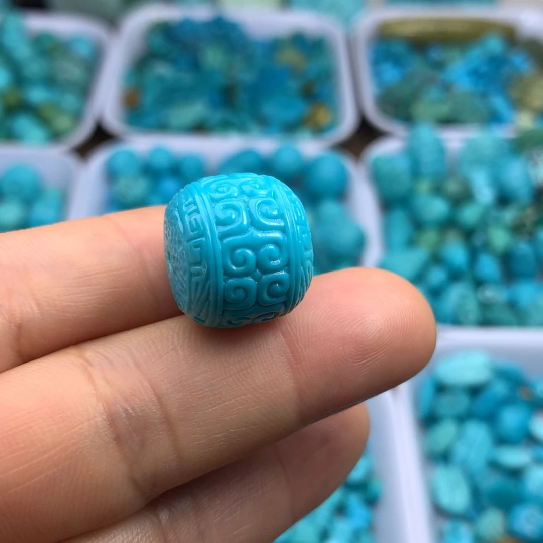 绿松石未镶嵌吊坠(不含链)17×15