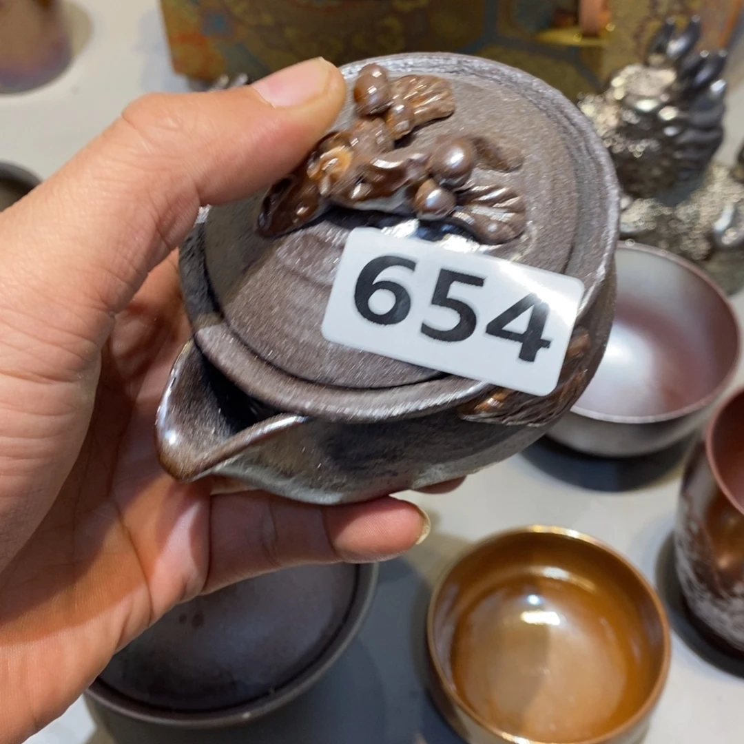 柴烧茶具陶瓷杯子