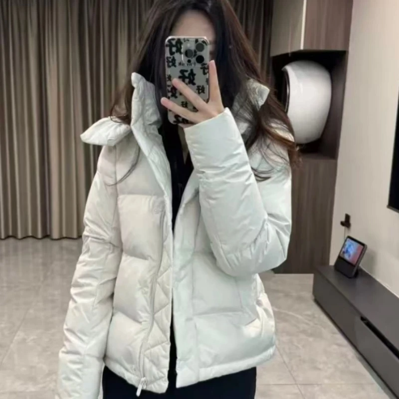 五格泡芙羽绒服女款连帽收腰女-5242-2