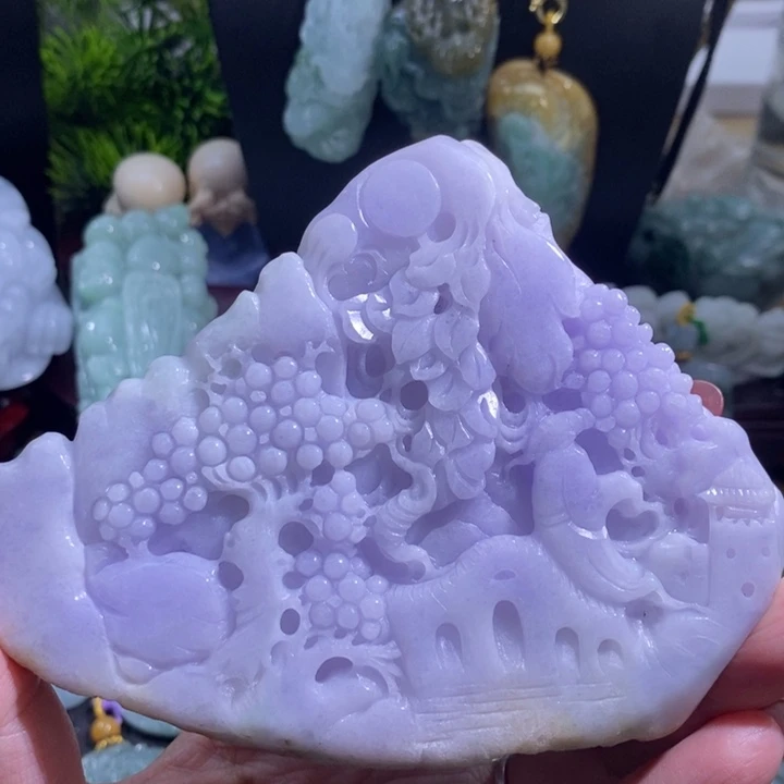 【闪购商品】颈饰未镶嵌翡翠山水悟道