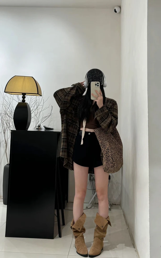 【MinMin】时尚辣妹牛仔短裤女2025夏季新款弹力显瘦百搭简约