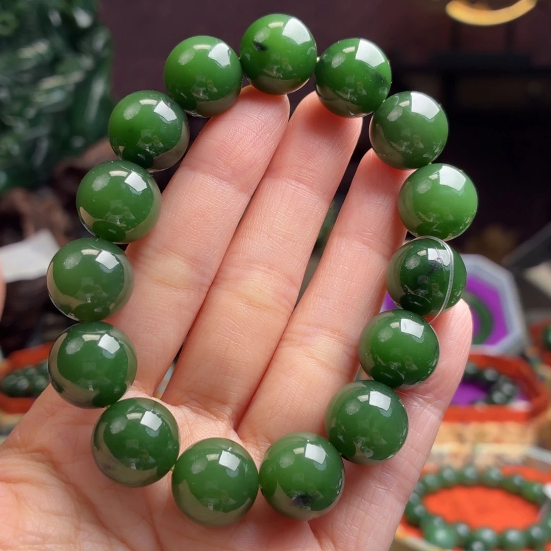 和田玉（碧玉）未镶嵌手串