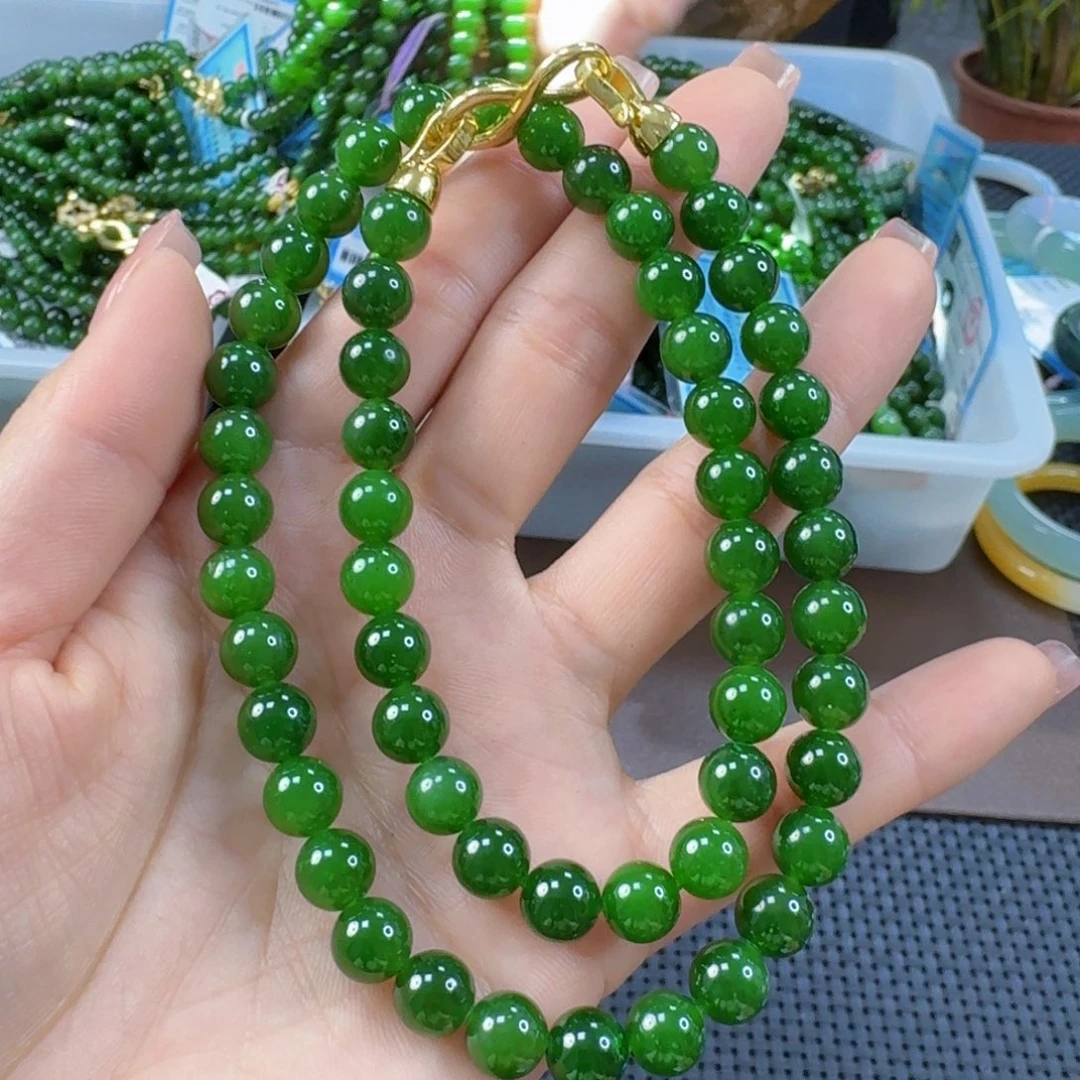 和田玉（碧玉）未镶嵌颈饰卡8