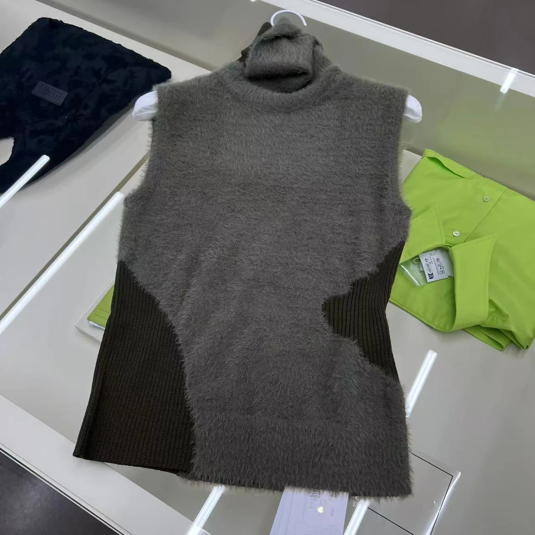未使用 Maison Margiela/梅森马吉拉 /七七/牛油果绿无袖毛衣