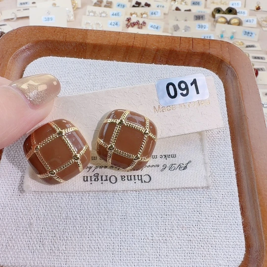 仿珍珠铜合金925银耳钉