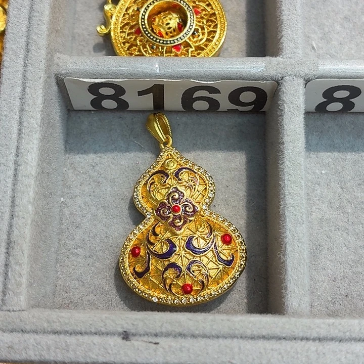 铜合金8169强保色发 1 个壹笔壹吊坠