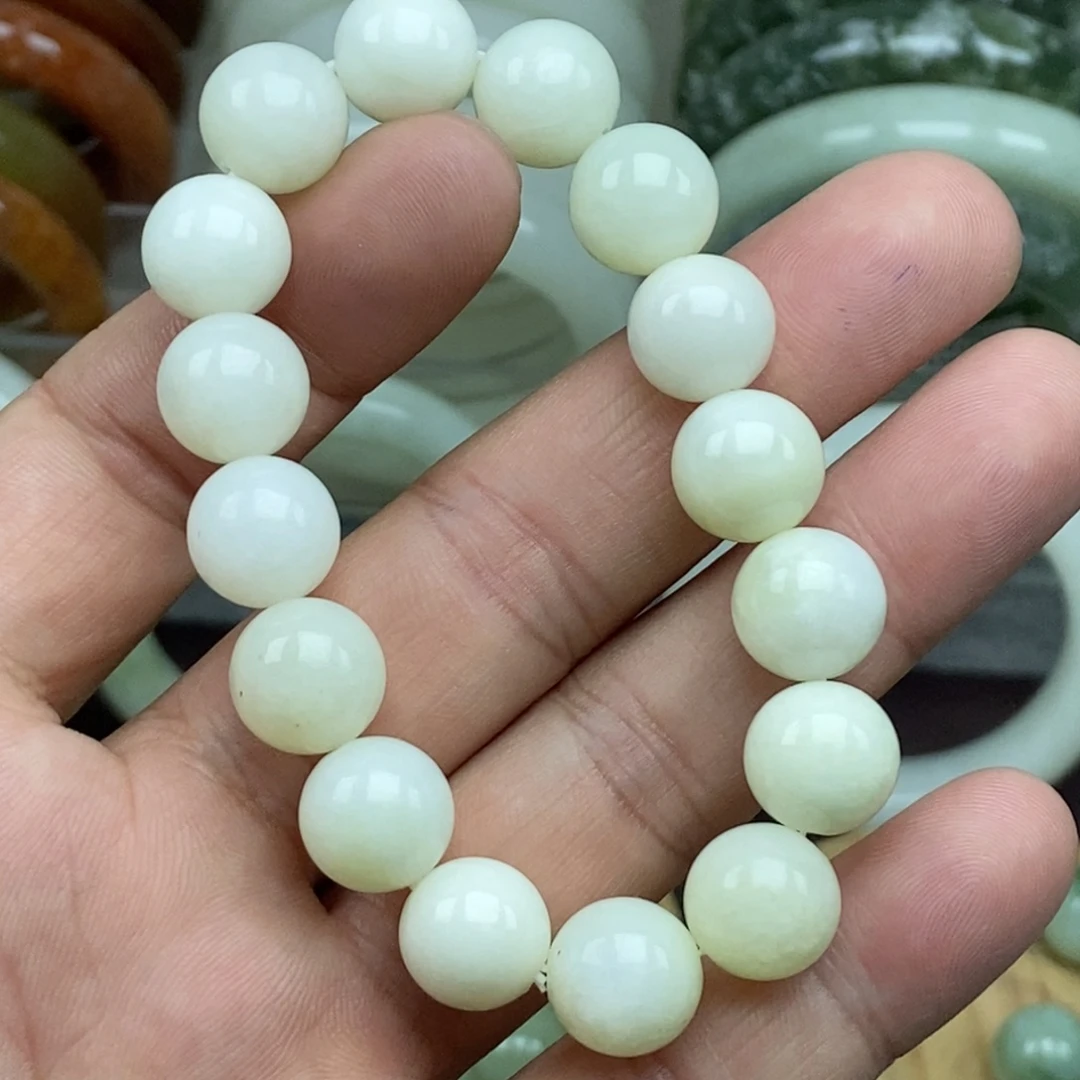 蛇纹石玉未镶嵌手链