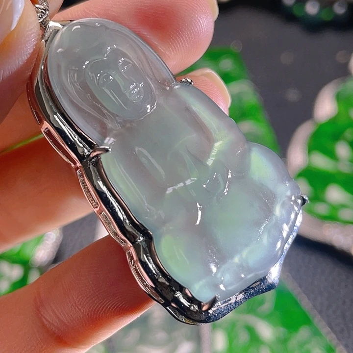 翡翠未镶嵌颈饰34，