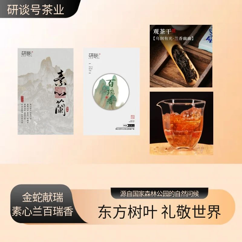 【两盒大份量】武夷岩茶素心兰百瑞香礼盒装带手提袋