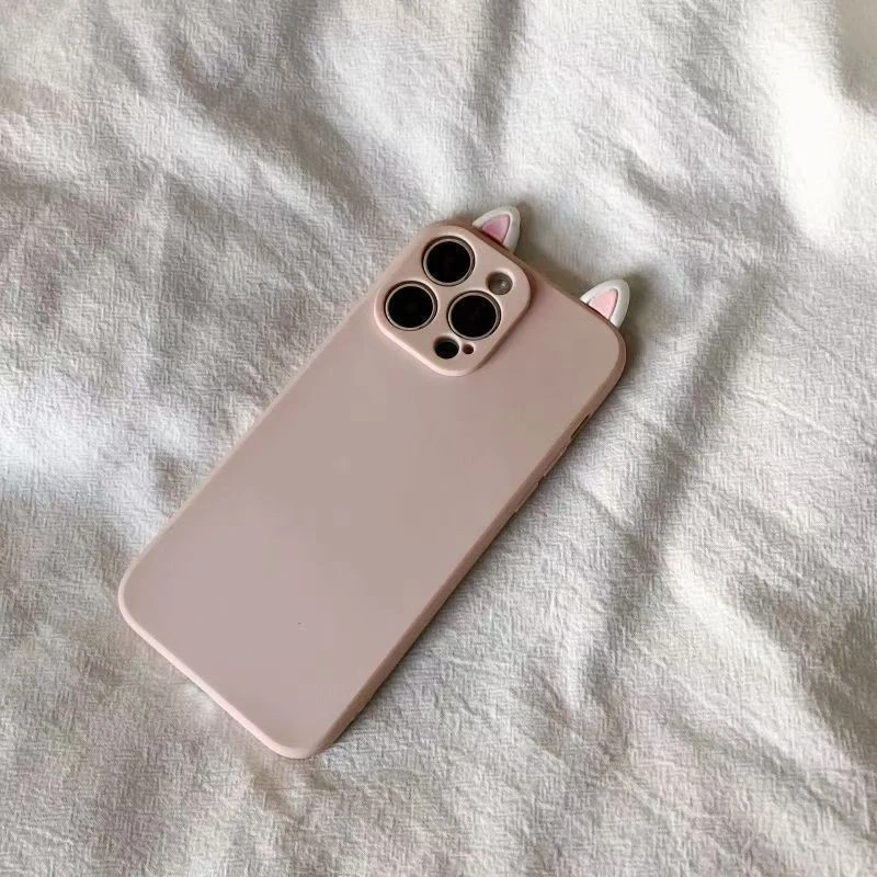 立体耳朵适用OPPORENO14PRO手机壳K12S/K10FindX8S+女A97A56A2A3i