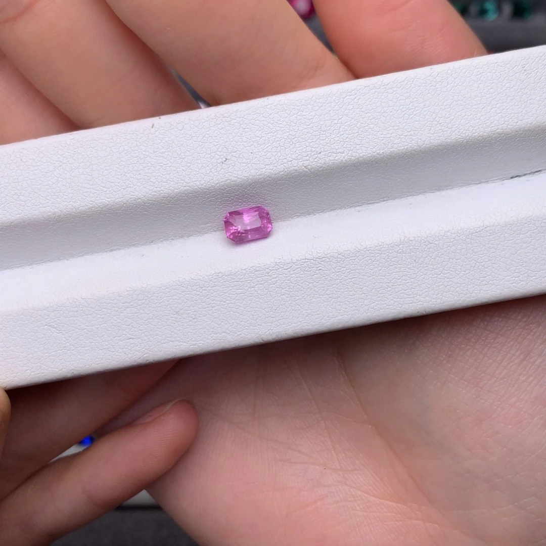 裸石蓝宝石无烧粉蓝宝1.23ct