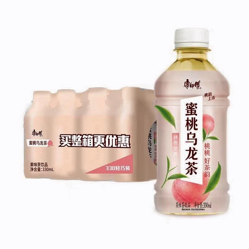【主播推荐】康师傅蜜桃乌龙茶330ml*9瓶冰爽好喝经典