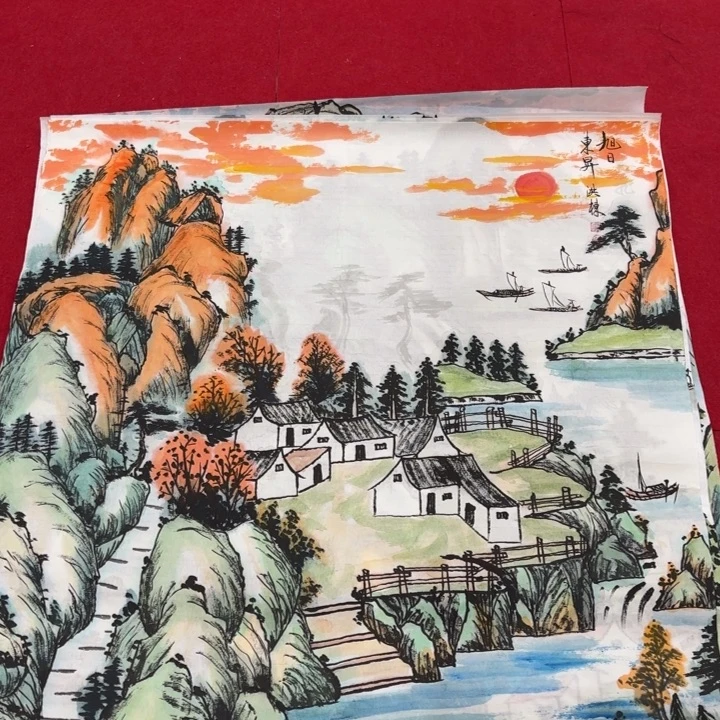 国画花鸟等图案和四尺斗