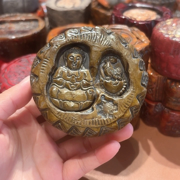 陶瓷摆件茶空间麻线鼓
