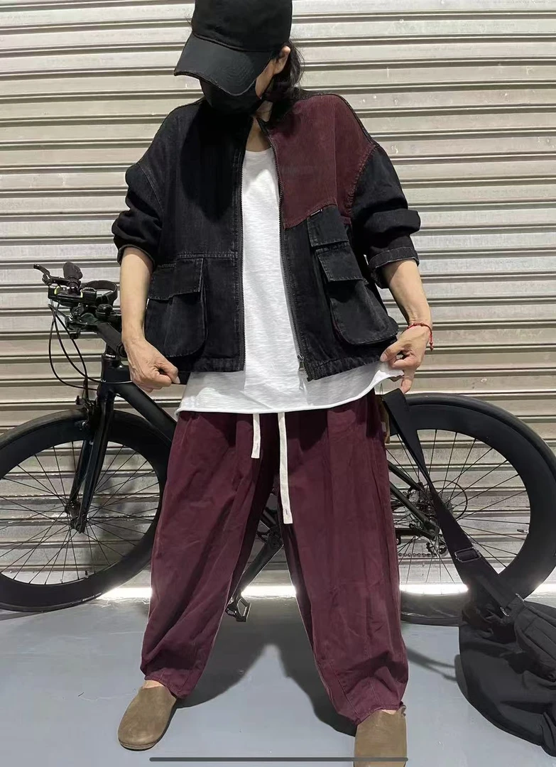 娜姐家外贸复古个性磨砂水洗牛仔外套（369）