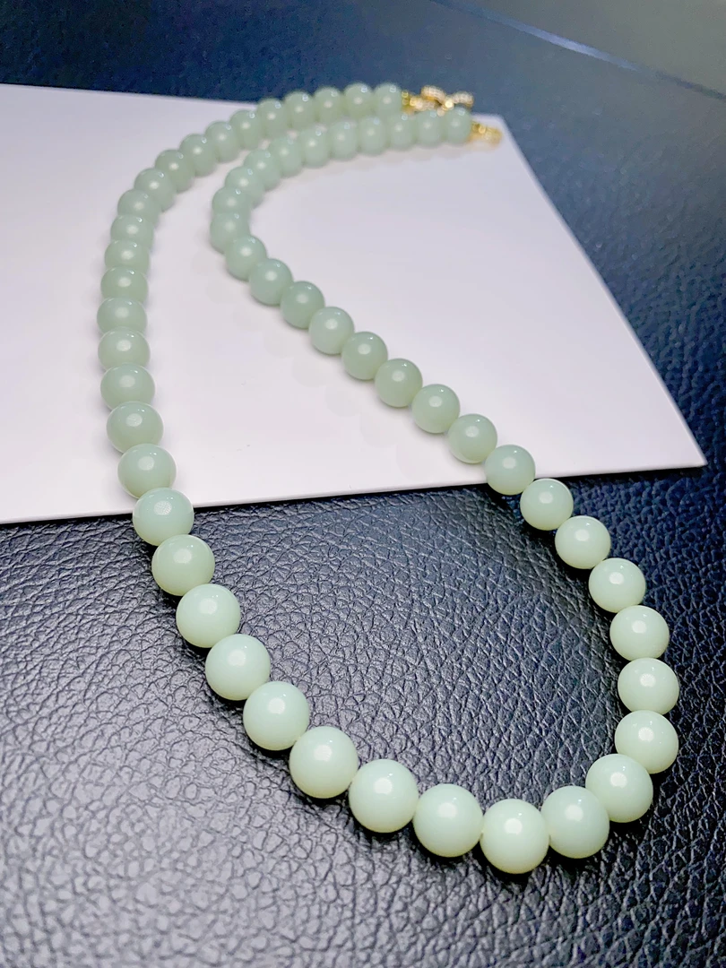 粉青和田玉项链Z1207-2多样性发货