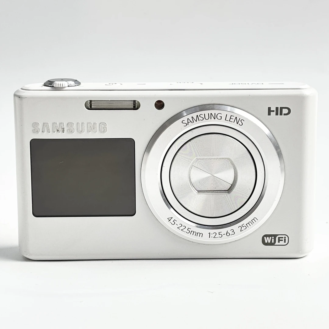 95新 Samsung/三星 dv150f白色1560万像素5倍变焦复古ccd数码相机