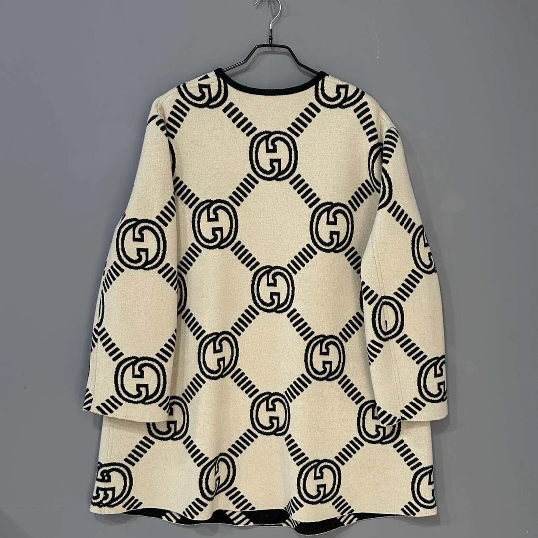 99新 GUCCI/古驰 新款双面穿满印大衣/XXL码/63010