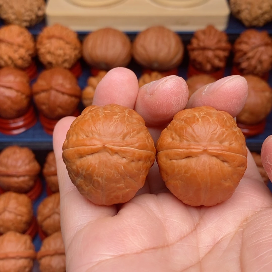 把件文玩核桃手捻精品南瓜墩