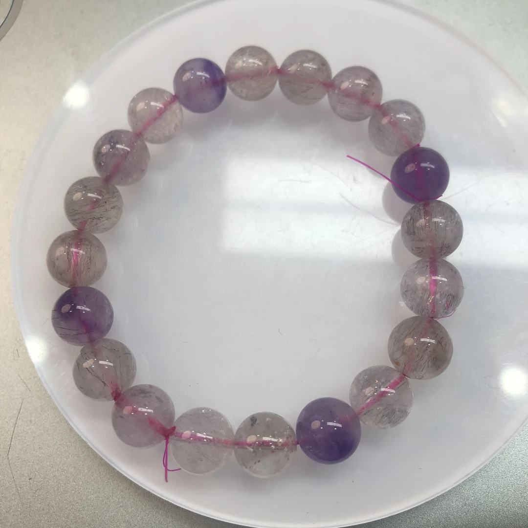 【热卖】天然黑加仑紫超七水晶（多样性发其一）