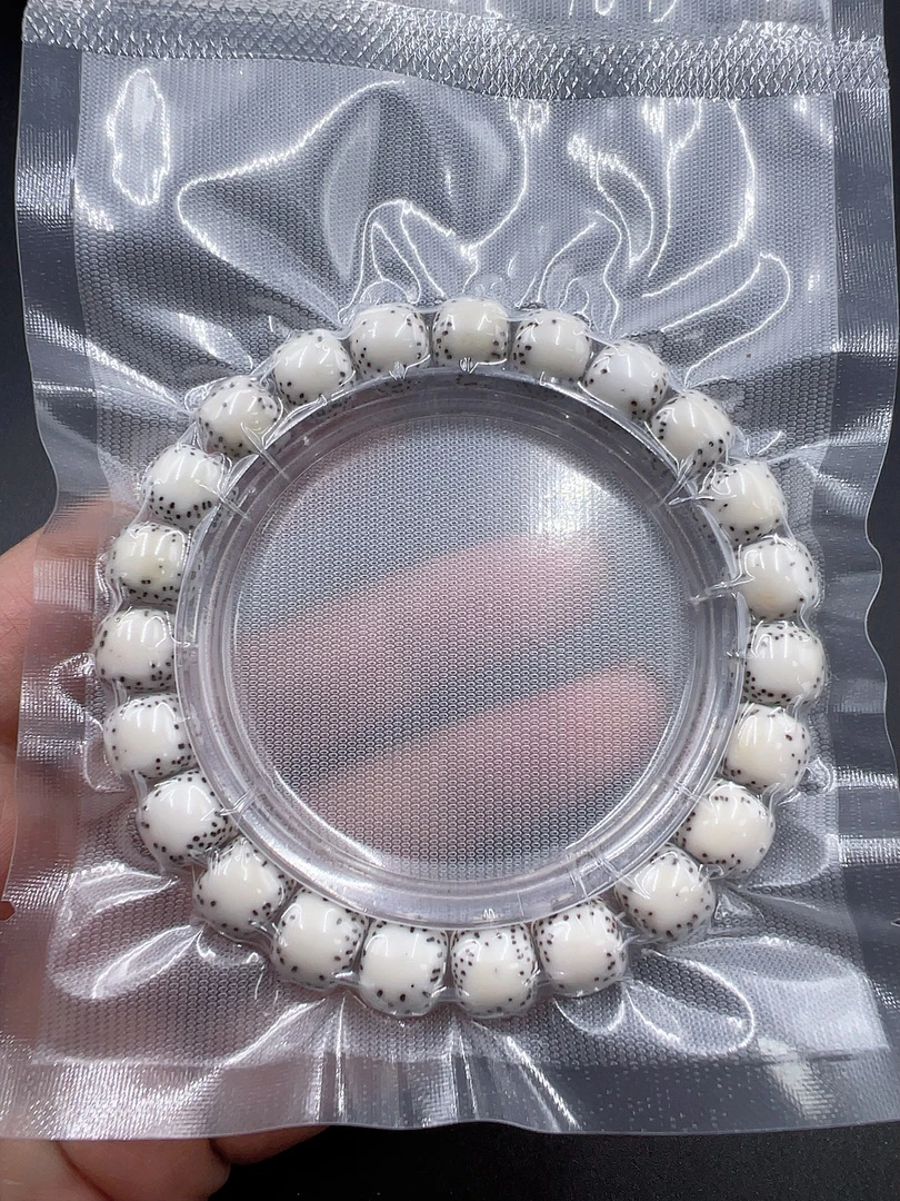 星月菩提原生态侧留白带月手串9.8/8.8高油高密易变色