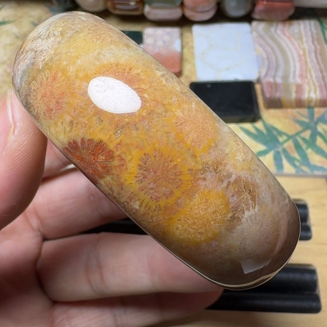 硅化玉纯天然色保真色未镶嵌55.5圈口