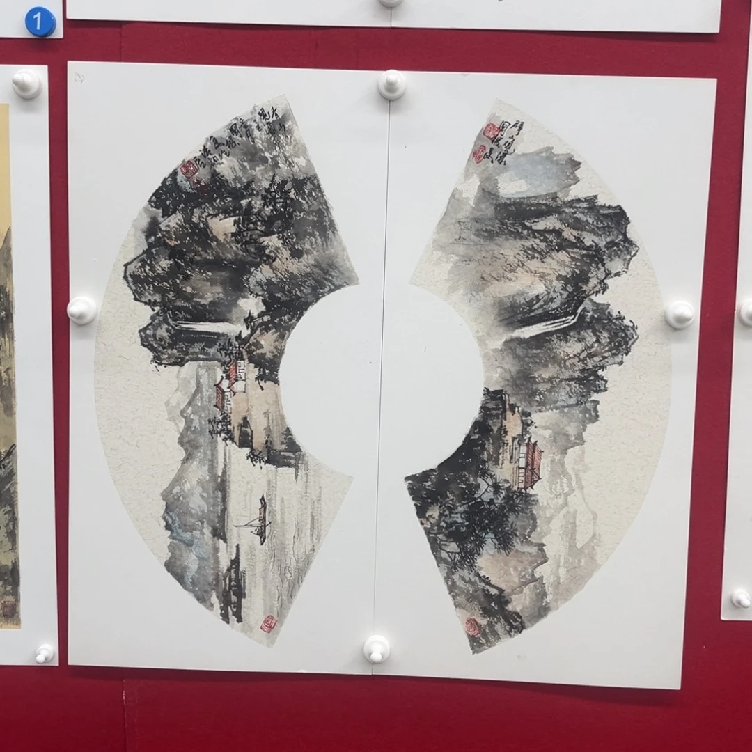 国画绘画作品多次参加全国