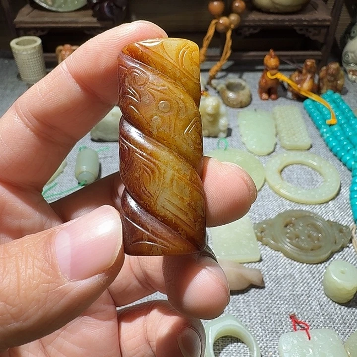 古***明玛瑙/玉髓合金颈饰