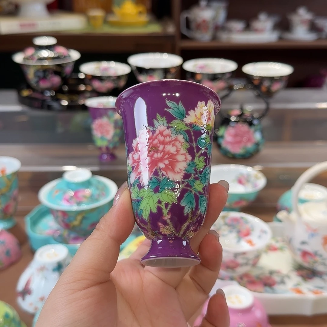 珐琅彩主人杯茶具套装