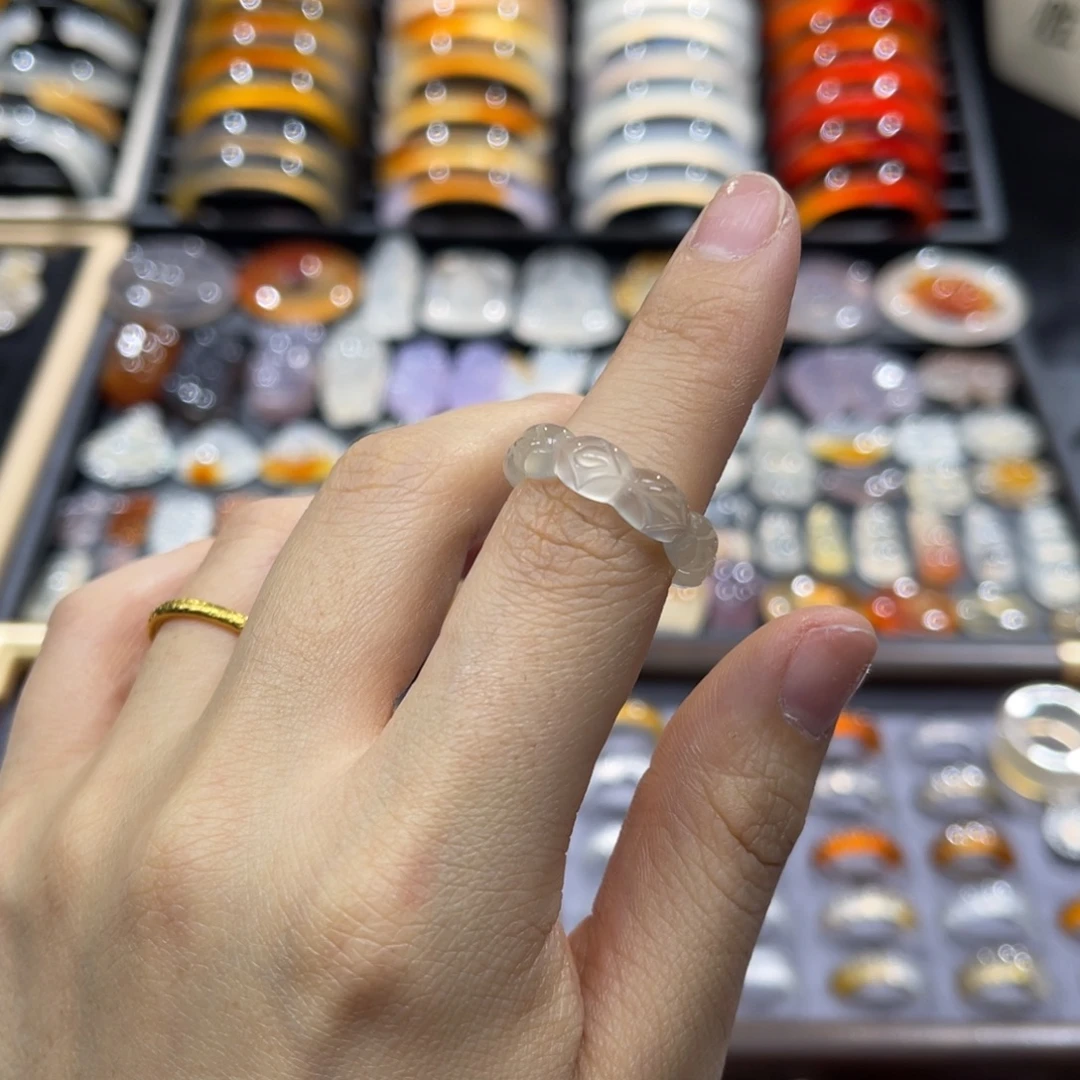 玛瑙/玉髓未镶嵌戒指